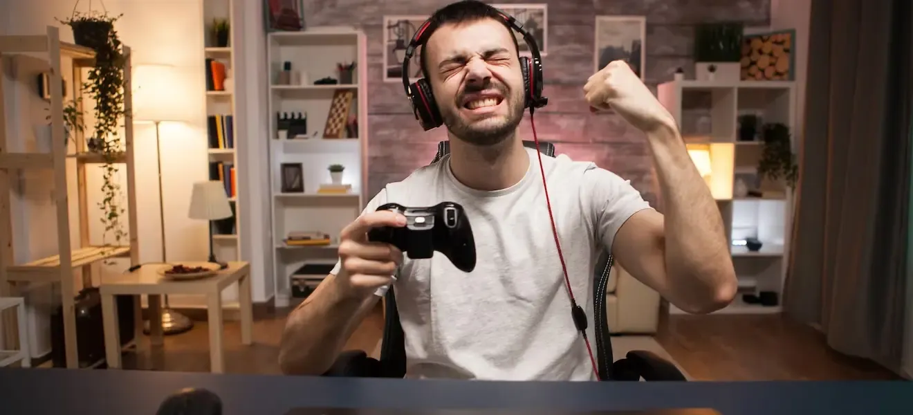 Jogador com headset